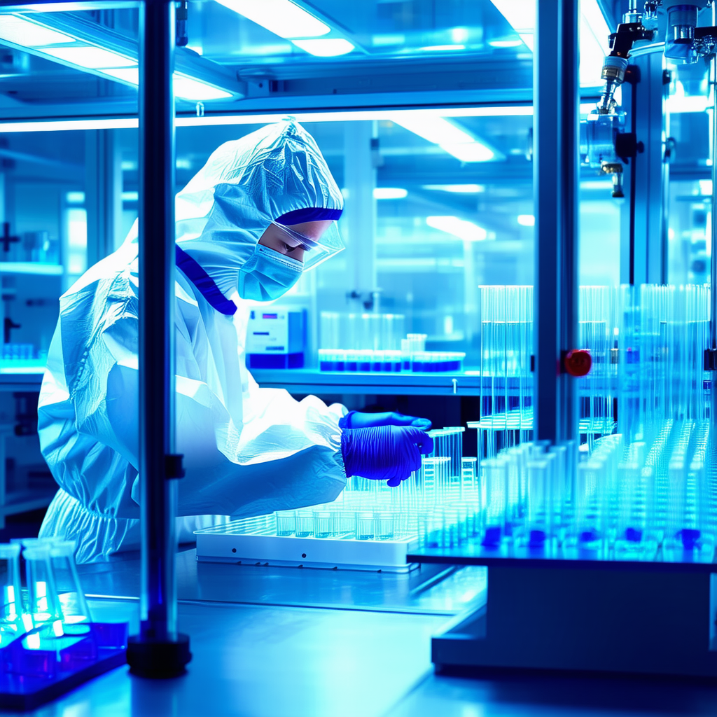 Cleanroom stem cell culture facility